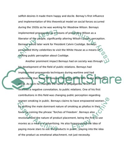 Edward Bernays Influence