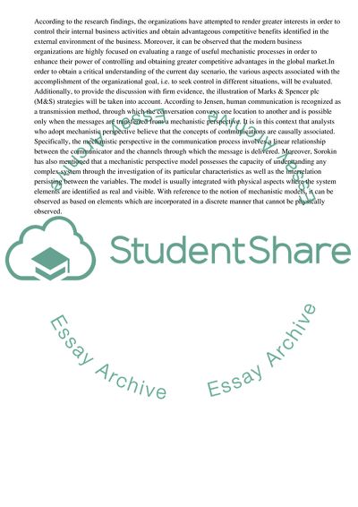 Reasons behind Organisations Seeking Control on Its Various Operational Dimensions