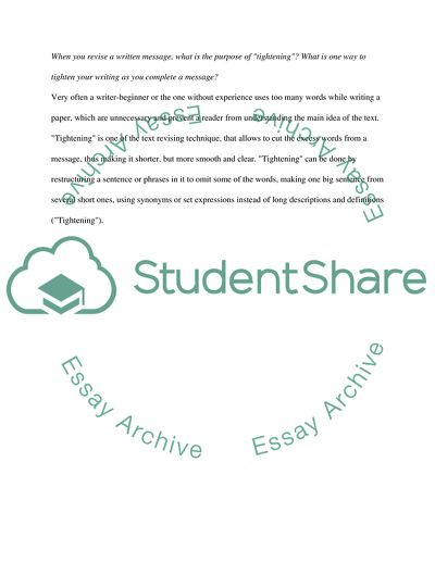 Four Elements of the Writing Context