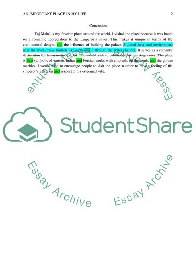 An Important Place in My Life