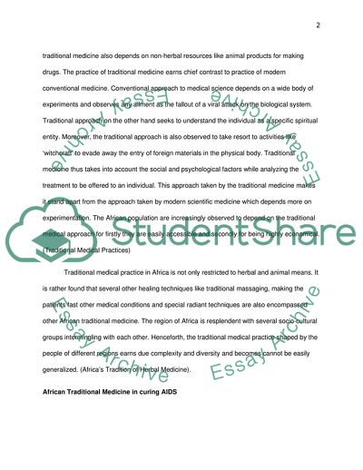 Natural History and African Traditional Medicine