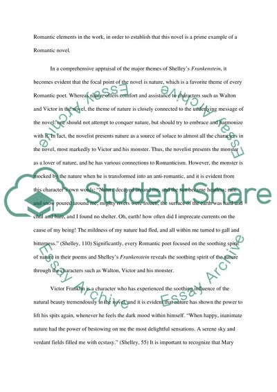 The romaticicm in Framkistein