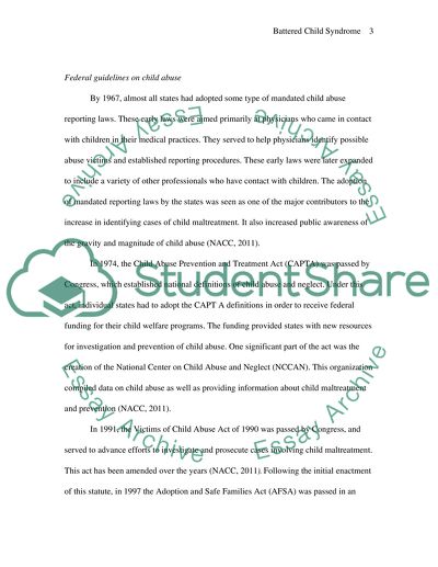 Battered Child Syndrome