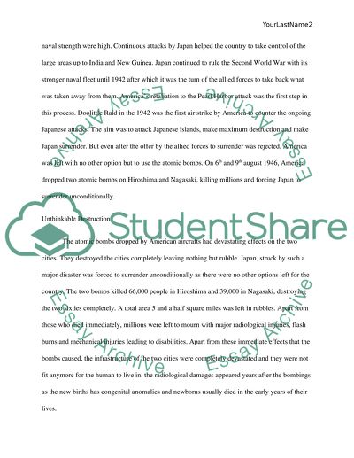 What were the impacts of the World War II on Japan