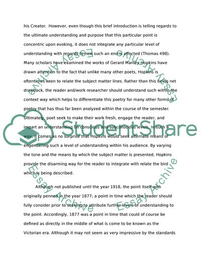 The Windhover by Gerard Manley Hopkins