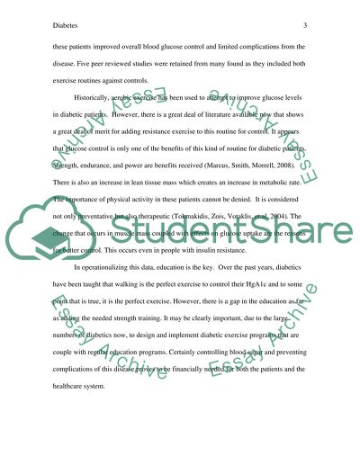 Self Management of Diabetes