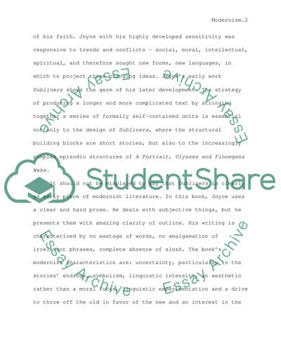 Modernist Literature - Various Responses to the Concept of Modernism