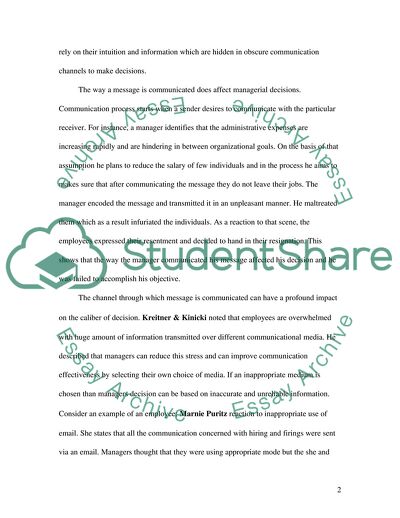 Communication in Contemporary Organizations