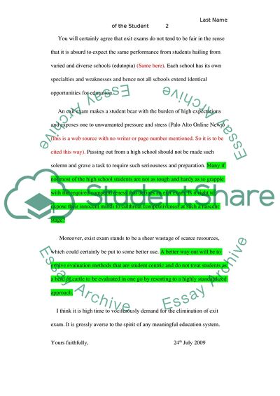 San Francisco High School Exit Exam