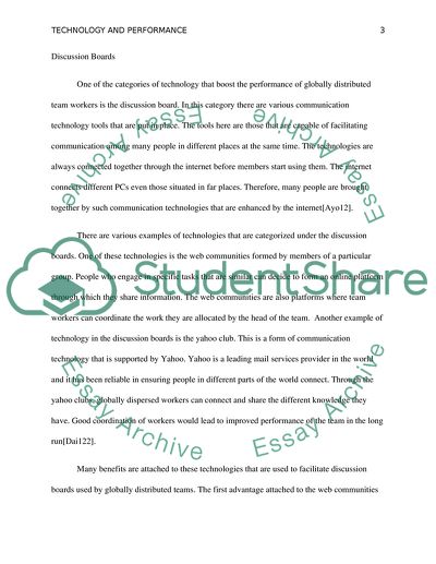 Team Performance and Technology