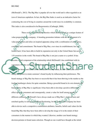 Segmented Marketing and Branding Big Mac