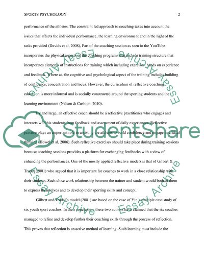 Being a reflective coach