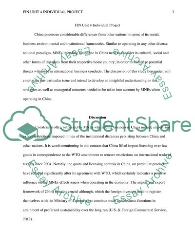 FIN Unit 4 individual project