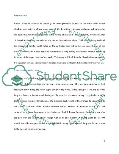 Why do most countries think United States of America is a powerful country