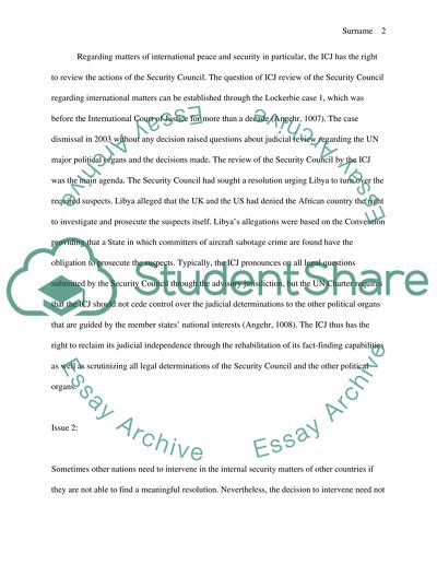 International Court of Justice