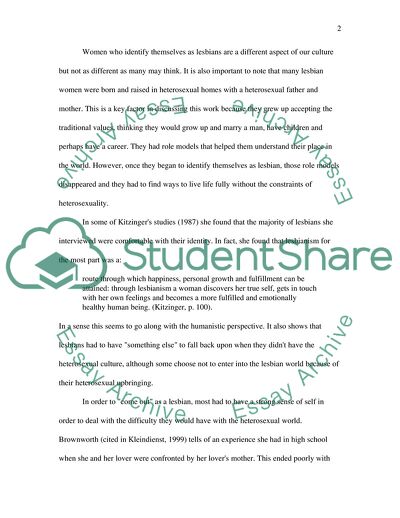 Lesbian Relationships