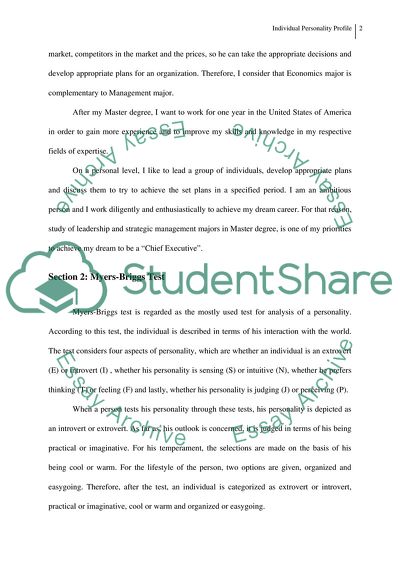 Individual Personality