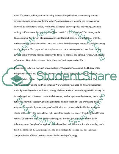 The Peloponnesian War