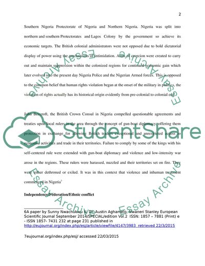 Human Rights Violation in Nigeria