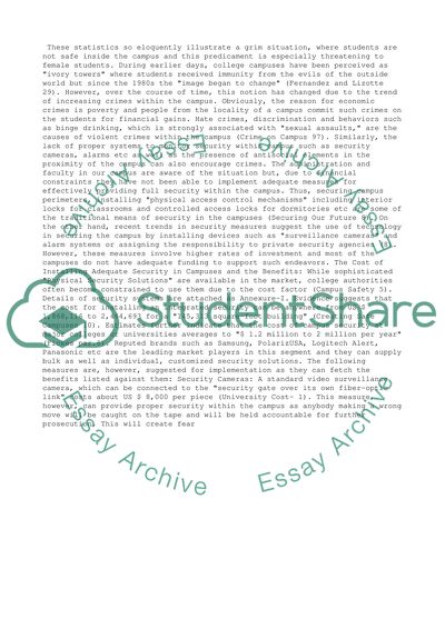 Campus Safety long proposal