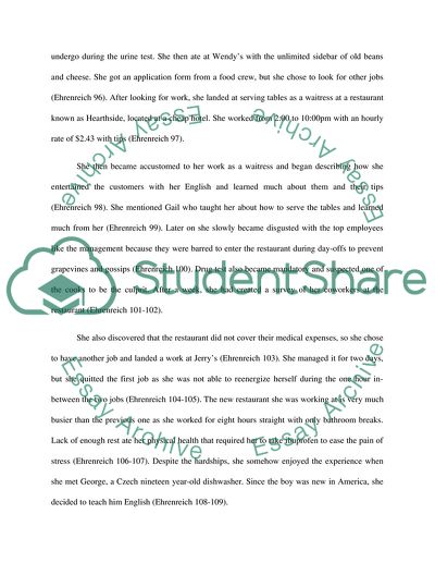 Nickle-and-Dimed: On (Not) Getting By in America