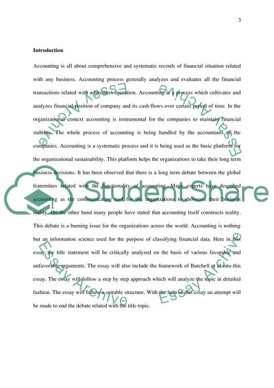 Management Accounting as a Systematic Process