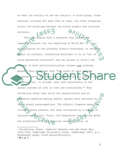 Imperial Germany and the Great War