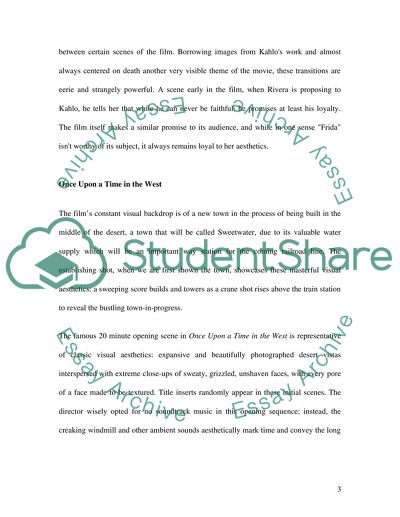 Visual Aesthetics in: Once upon a Time in the West