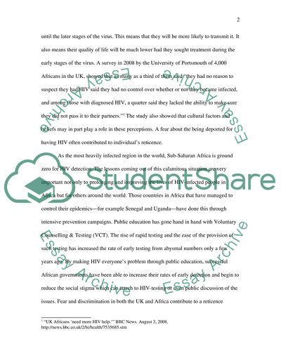 Late HIV Diagnosis in African Communities