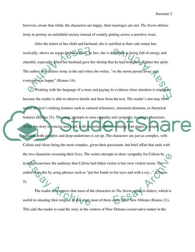 Kate Chopins The Storm