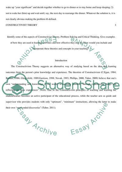 The Psychology of Problem