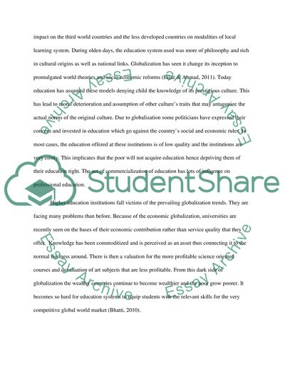 Globalization in developing countries