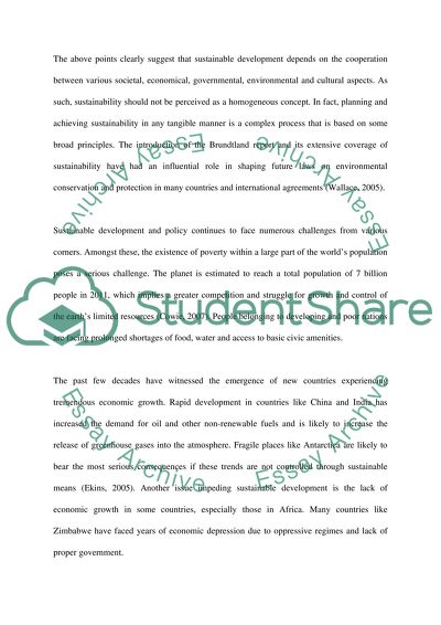 Sustainable Development