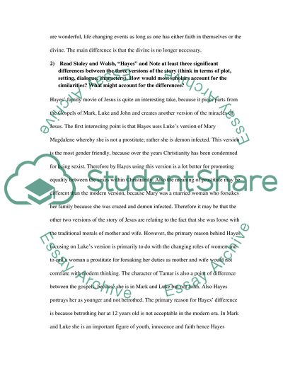 Prime Examples of Hobbs Miracle Story Structure