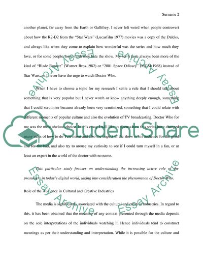 The Phenomenon Doctor Who