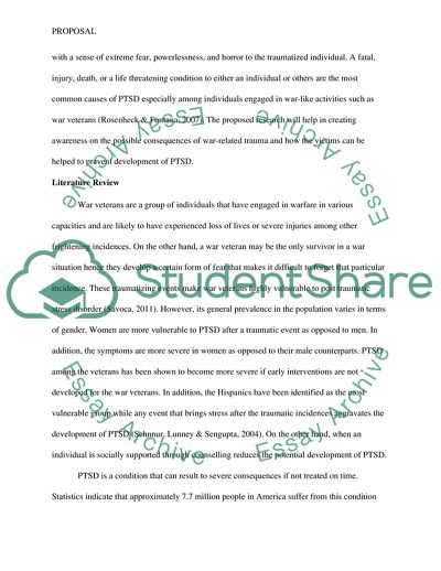 Post-Traumatic Stress Disorder after War