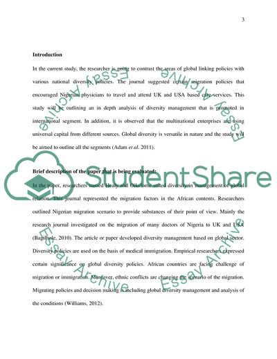 A Global Link between National Diversity Policies by Healy and Oikelome