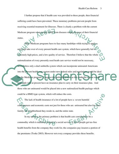 Health Care Reform and Future Trend