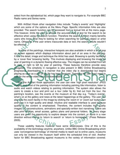 Accessibility Problems: Online Broadcasting and Museums