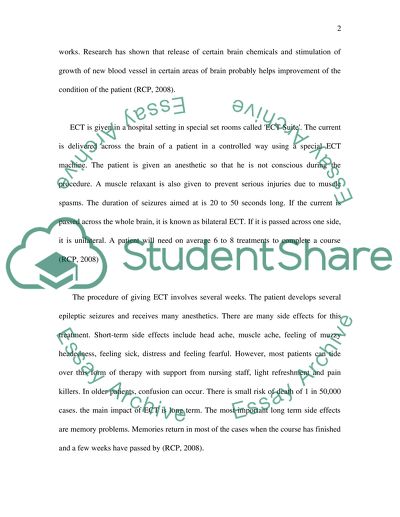 Electroconvulsive Therapy