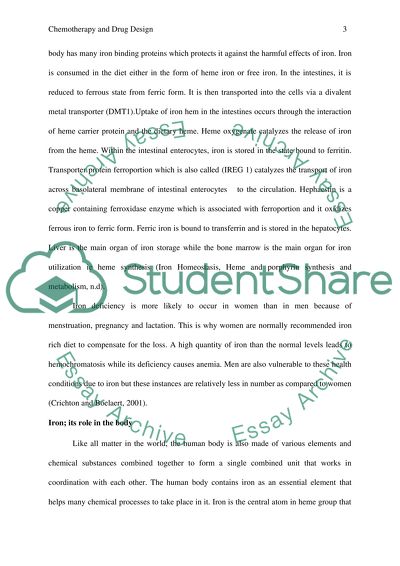 Chemotherapy and drug design