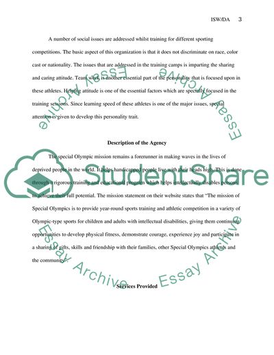 The Interview of Social Welfare Working in the Organization as a Professional