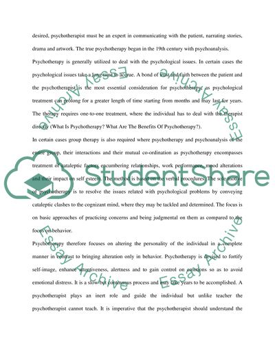 Theories of Psychotherapy