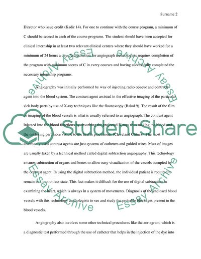 Interventional Vascular, Angiography Technologist