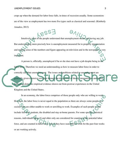 Unemployment Issues in America