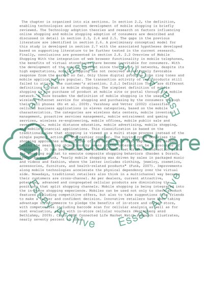 Investigation of factors affecting the adoption of mobile shopping (DBA, Dissertation)