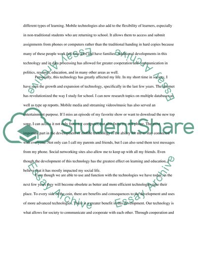 Impact of Technology on Learning