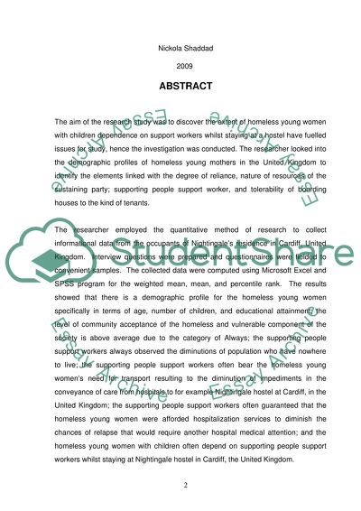 Homeless young women