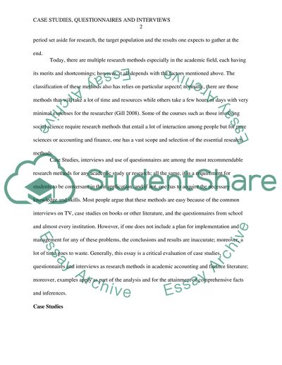 Research Methods in Academic Accounting and Finance