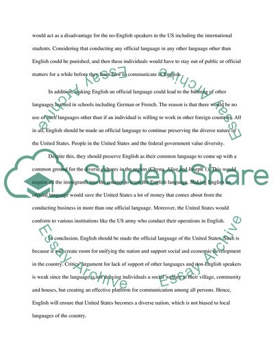 should english be the official language of the united states thesis statement should english be the official language of the united states articles